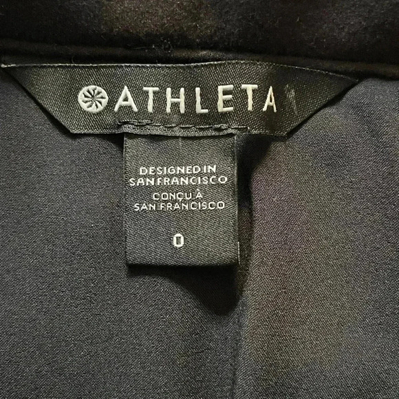 Athleta Apres Ski skirt quilted black zip up - Picture 13 of 16